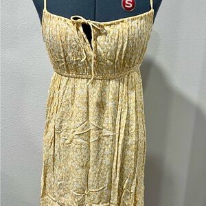 Billabong Yellow Floral Mini Dress